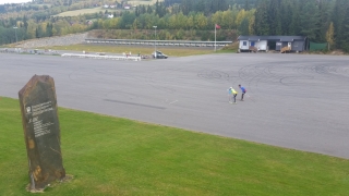 Lillehammer biatlon stadion a lőpályával